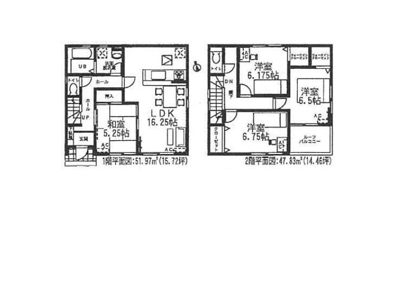 Floor plan. 29,800,000 yen, 4LDK, Land area 124.94 sq m , Building area 99.8 sq m 4 Building