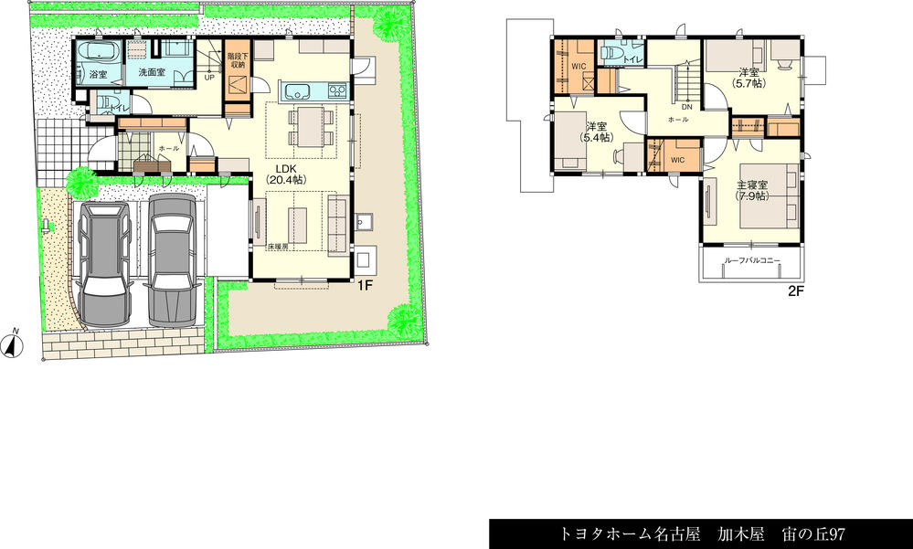 Floor plan. (97), Price 39,900,000 yen, 4LDK+2S, Land area 168.77 sq m , Building area 109.16 sq m