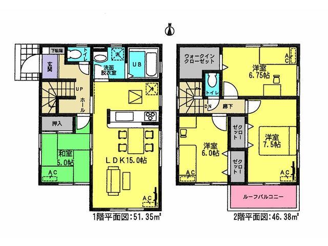 Floor plan. 29,900,000 yen, 4LDK, Land area 149.06 sq m , Building area 97.73 sq m floor plan