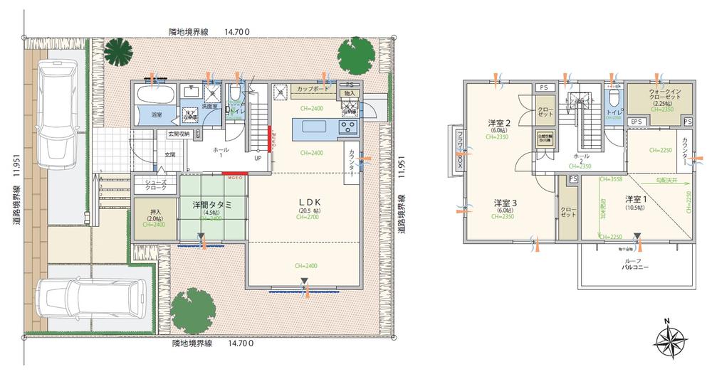 No. 24 land floor plan drawings. No. 24 place