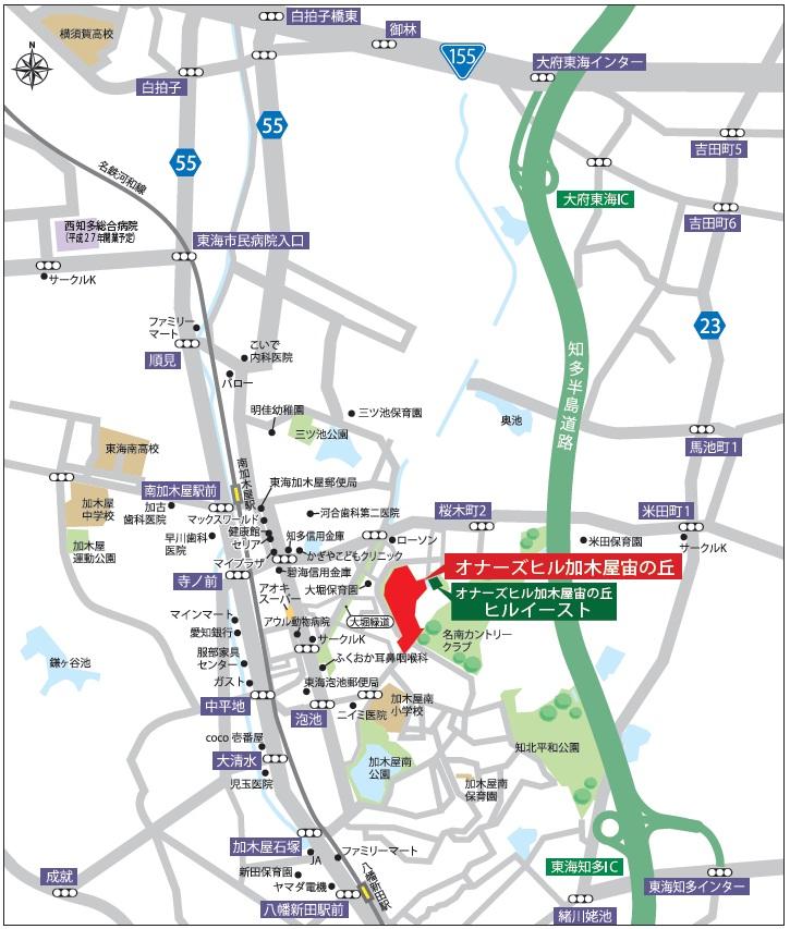 Local guide map. The entire MAP