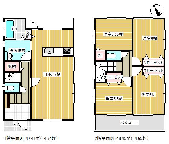Floor plan. 24,800,000 yen, 4LDK, Land area 167.69 sq m , Building area 95.86 sq m