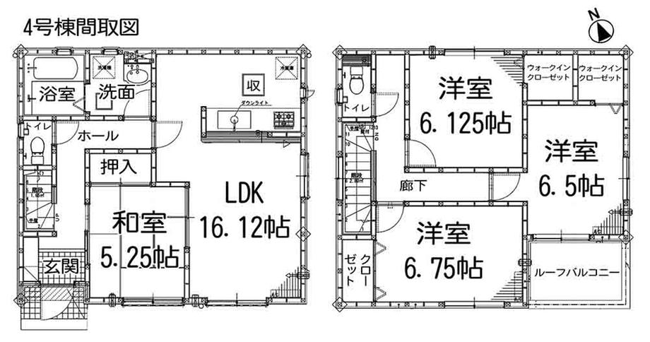 Floor plan. 29,800,000 yen, 4LDK, Land area 124.94 sq m , Building area 99.8 sq m