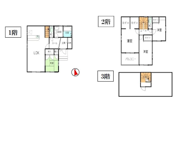 Floor plan. 29,880,000 yen, 4LDK, Land area 121.78 sq m , Building area 113.45 sq m B Building