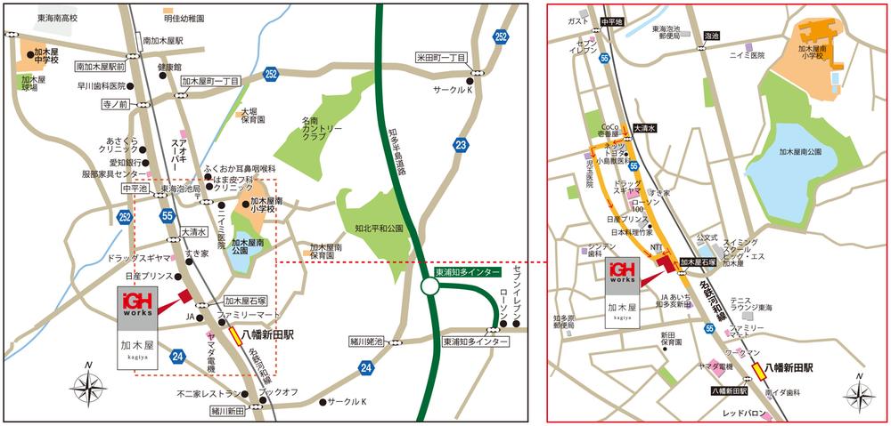 Local guide map. Chita City ・ Access to higashiura also ◎! ! 