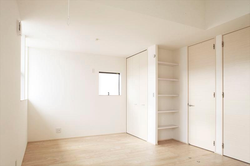 Non-living room. Shelves nestled in the D building Western-style Western-style is, Your favorite interior and photos, You can use it as a display shelf can be stored like this.
