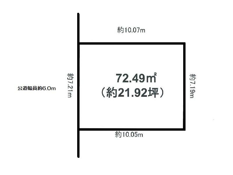 Compartment figure. Land price 7 million yen, Land area 72.49 sq m