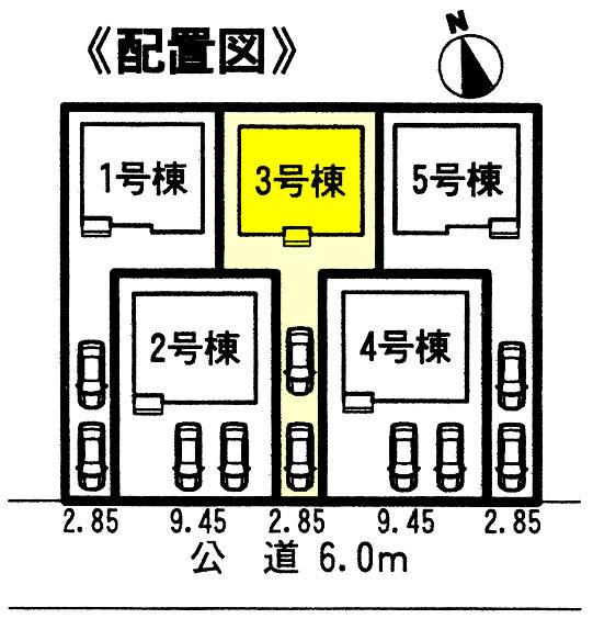 Compartment figure. 28,300,000 yen, 4LDK, Land area 127.29 sq m , Building area 99.59 sq m