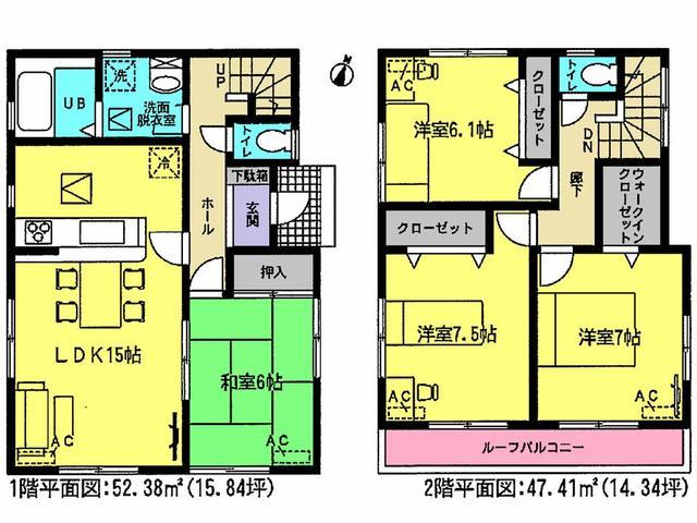 Floor plan. 24,900,000 yen, 4LDK, Land area 190 sq m , Building area 99.79 sq m floor plan