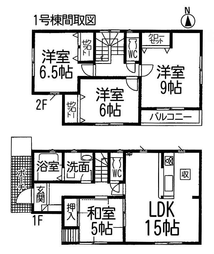 Floor plan. 26,900,000 yen, 4LDK, Land area 107.76 sq m , Building area 99.38 sq m