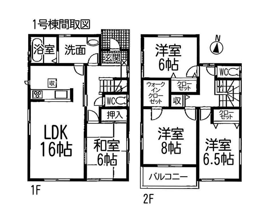 Floor plan. 24,800,000 yen, 4LDK, Land area 179.2 sq m , Building area 106 sq m