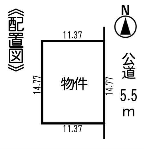 Compartment figure. Land price 10.8 million yen, Land area 167.93 sq m land area 167.93 sq m (about 50.79 square meters)