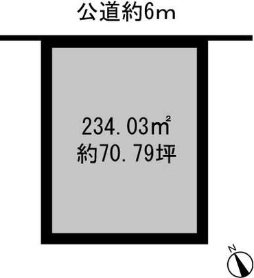 Compartment figure. Land price 14 million yen, Land area 234.03 sq m