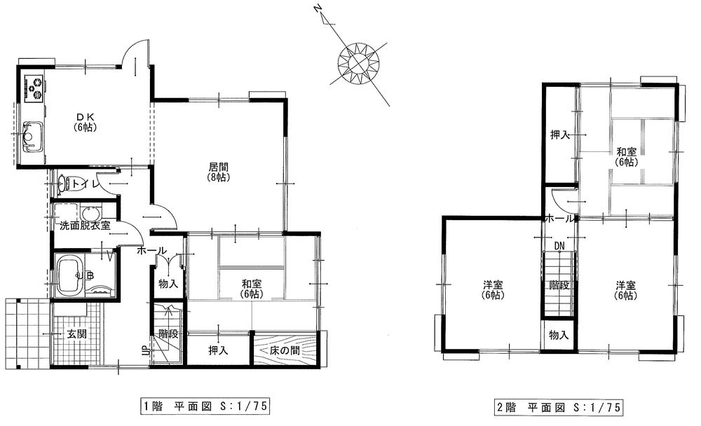 Floor plan. 17.5 million yen, 4LDK, Land area 148.79 sq m , Building area 91.08 sq m floor plan