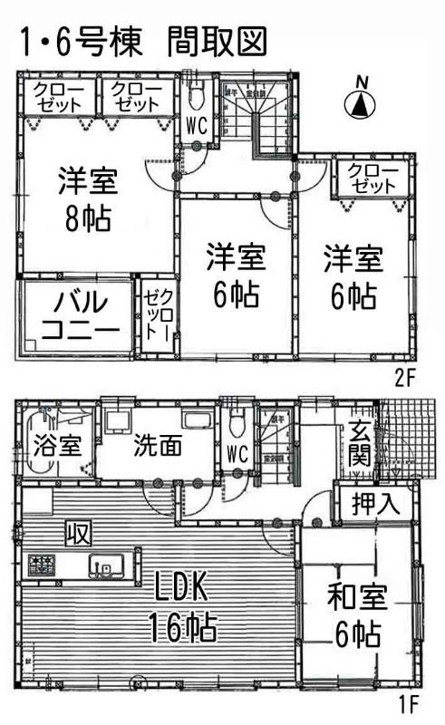 Floor plan. 22,800,000 yen, 4LDK, Land area 161.3 sq m , Building area 104.34 sq m