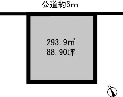 Compartment figure. Land price 16 million yen, Land area 293.9 sq m