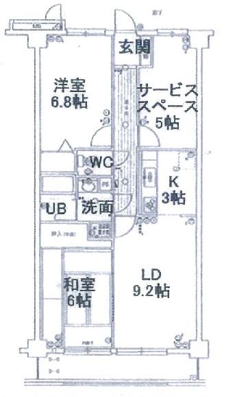 Floor plan. 2LDK + S (storeroom), Price 11.8 million yen, Occupied area 67.64 sq m , Balcony area 6.96 sq m