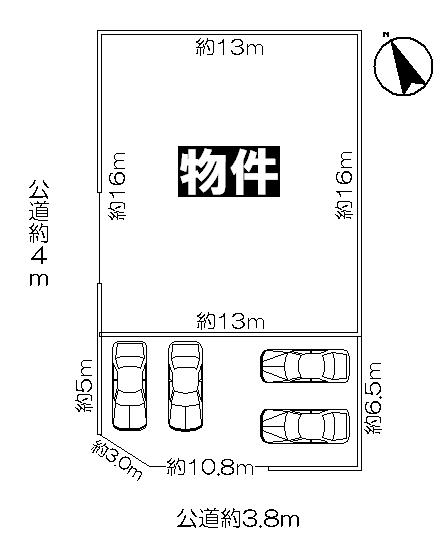 Compartment figure. Land price 25,800,000 yen, Land area 296.63 sq m