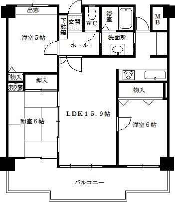 Floor plan. 3LDK, Price 7.8 million yen, Occupied area 68.86 sq m , Balcony area 10.86 sq m