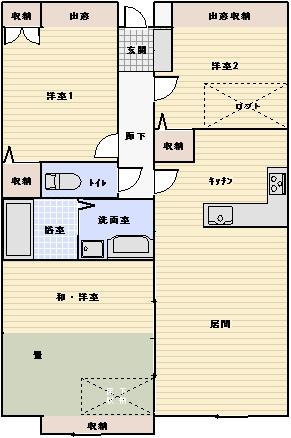 Floor plan. 3LDK, Price 10.8 million yen, Occupied area 67.17 sq m