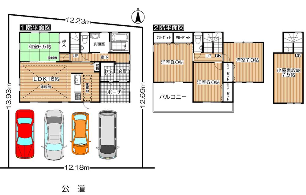 Floor plan. 36 million yen, 4LDK + S (storeroom), Land area 162 sq m , Building area 107.66 sq m