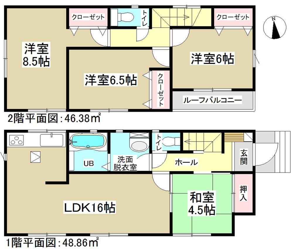 Floor plan. 29,900,000 yen, 4LDK, Land area 123.73 sq m , Building area 95.24 sq m