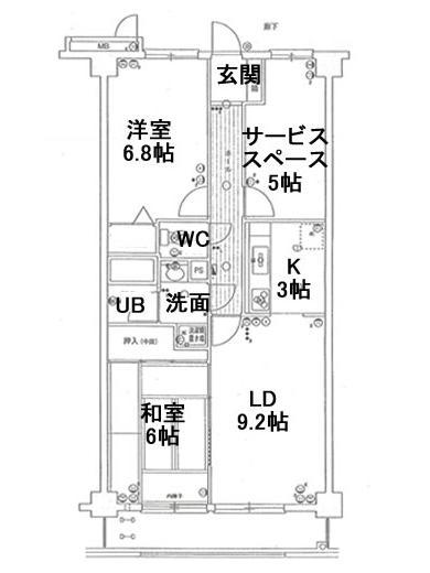 Floor plan. 2LDK + S (storeroom), Price 11.8 million yen, Occupied area 67.64 sq m , Balcony area 6.96 sq m