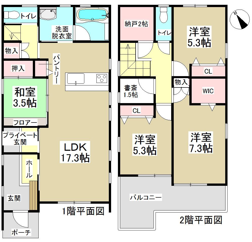 Floor plan. 37,980,000 yen, 4LDK, Land area 133.96 sq m , Building area 103.94 sq m