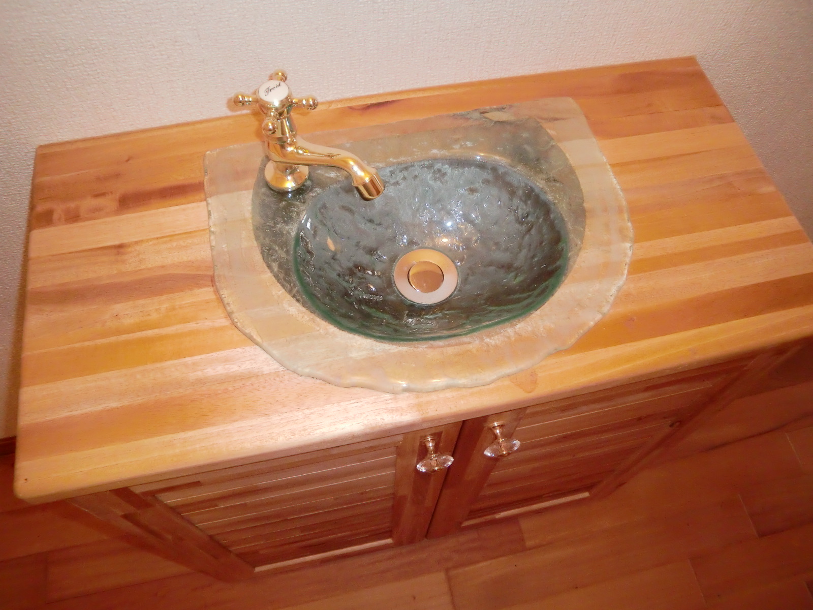 Washroom. Stylish wash basin