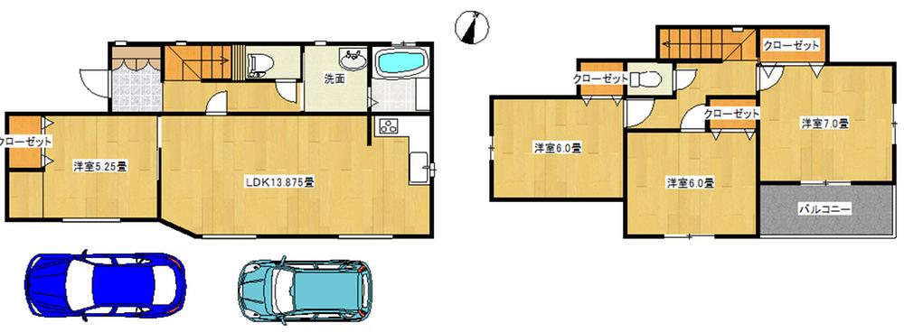 Floor plan. Price 22,900,000 yen, 4LDK, Land area 100.05 sq m , Building area 93.36 sq m