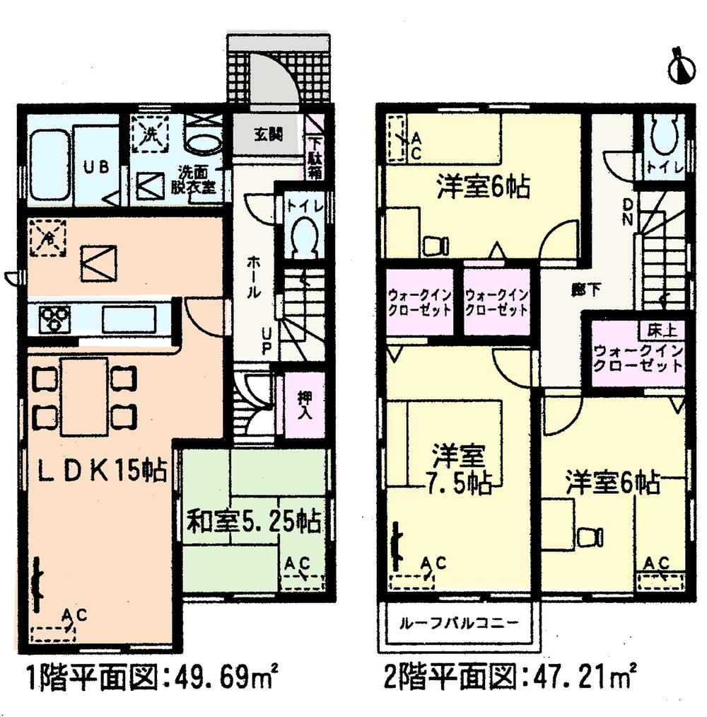 Floor plan. (7 Building), Price 23.5 million yen, 4LDK, Land area 115.91 sq m , Building area 96.9 sq m