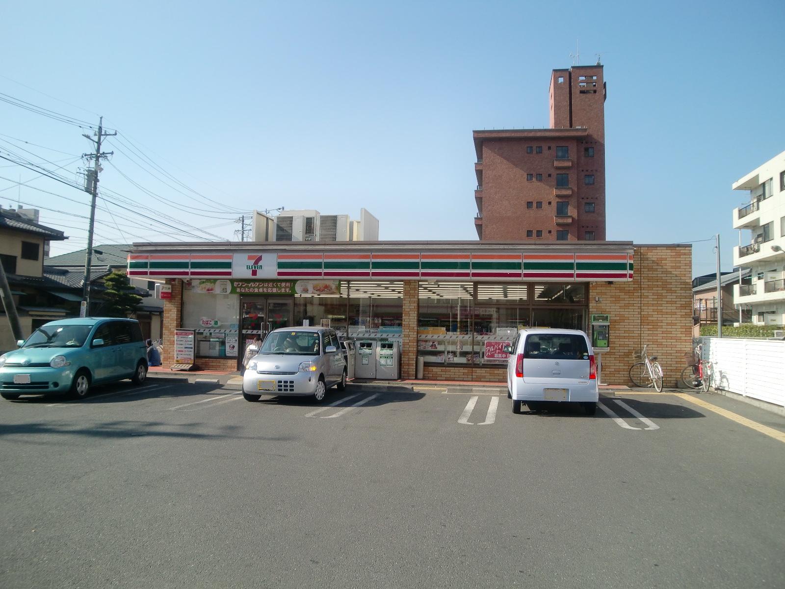 Convenience store. Seven-Eleven Toyohashi Shirakawa-cho store (convenience store) to 489m