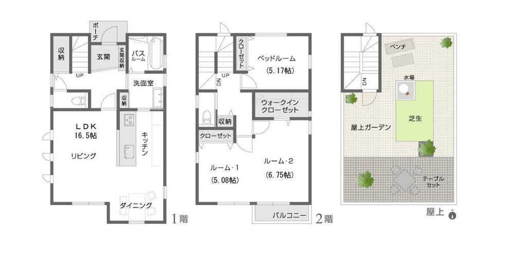 Floor plan. 29,950,000 yen, 3LDK, Land area 126.66 sq m , Building area 96.07 sq m