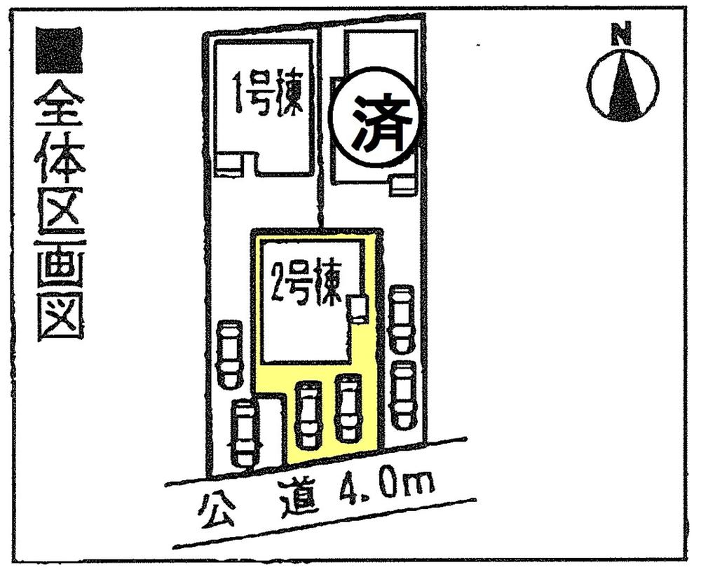 The entire compartment Figure. Two car space  ※ By vehicle type