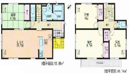 Floor plan. 25,800,000 yen, 4LDK, Land area 160.95 sq m , Building area 97.19 sq m 2 Building