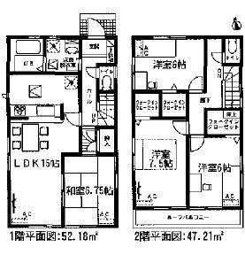 Floor plan. (4 Building), Price 23.8 million yen, 4LDK, Land area 131.38 sq m , Building area 99.39 sq m