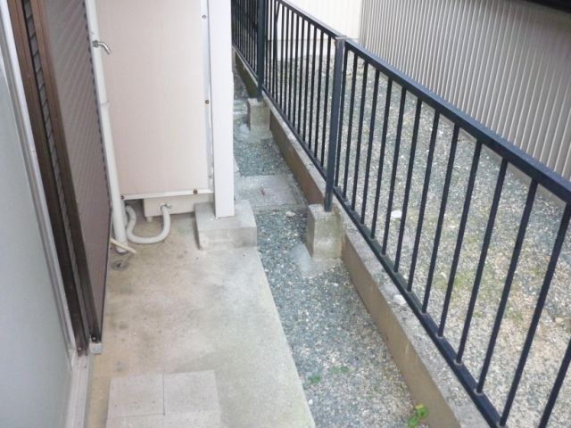 Balcony. Washing machine will be put.