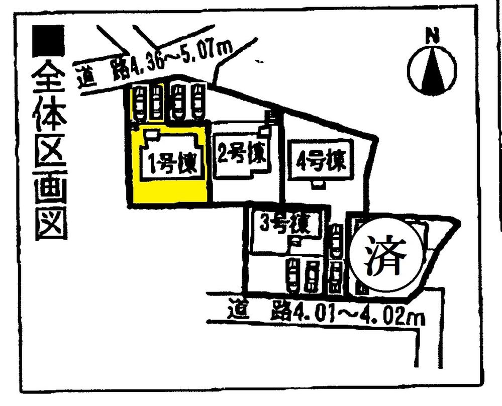 The entire compartment Figure. Two car space  ※ By vehicle type