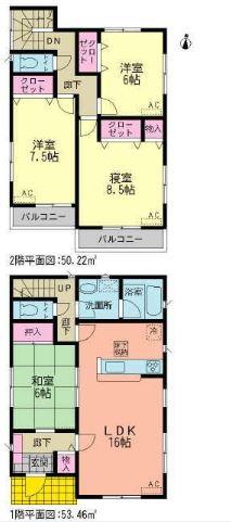 Floor plan. (3 Building), Price 23.8 million yen, 4LDK, Land area 149.97 sq m , Building area 103.68 sq m