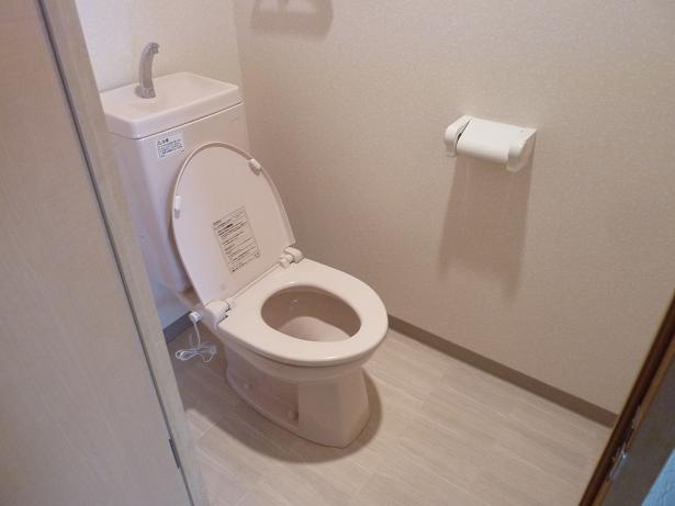 Toilet. Winter is with a warm heating toilet seat! 