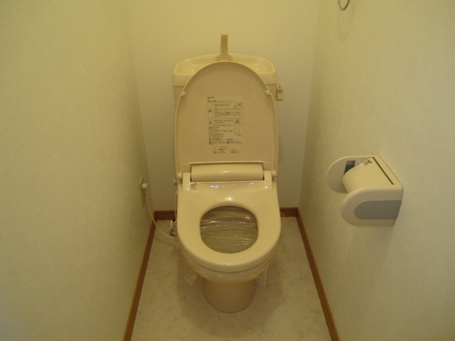 Toilet. Winter is with a warm heating toilet seat! 