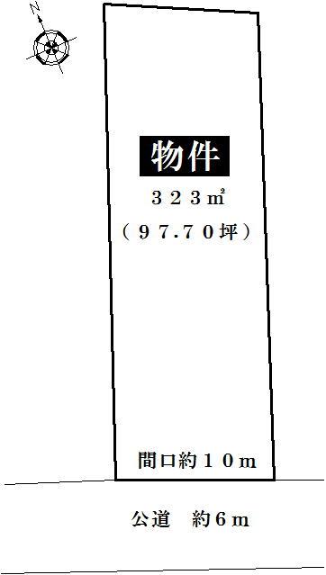 Compartment figure. Land price 28 million yen, Land area 323 sq m