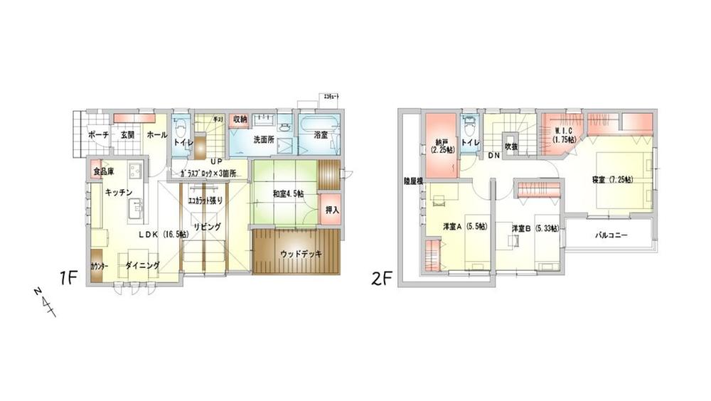 Floor plan. 34,900,000 yen, 4LDK, Land area 148.51 sq m , Building area 106.42 sq m
