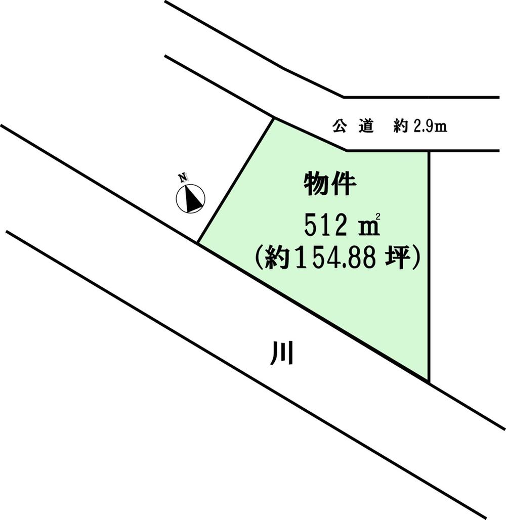 Compartment figure. Land price 14.9 million yen, Land area 512 sq m