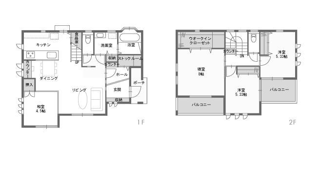 Floor plan. (A section), Price 27,900,000 yen, 4LDK, Land area 142.42 sq m , Building area 101.04 sq m
