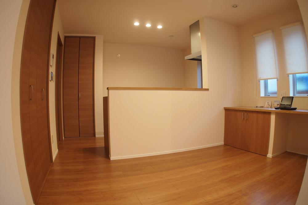 Living. Counter table of the dining multi-function