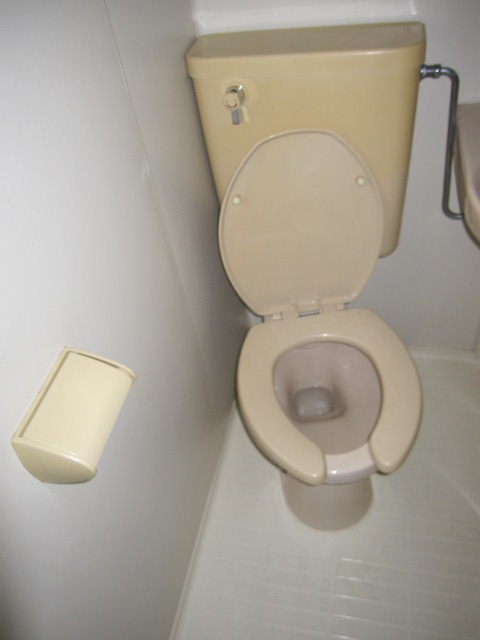 Toilet. Three-point unit! 