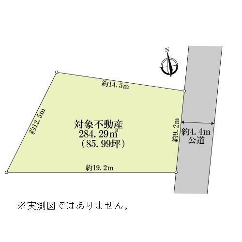 Compartment figure. Land price 26 million yen, Land area 284.29 sq m