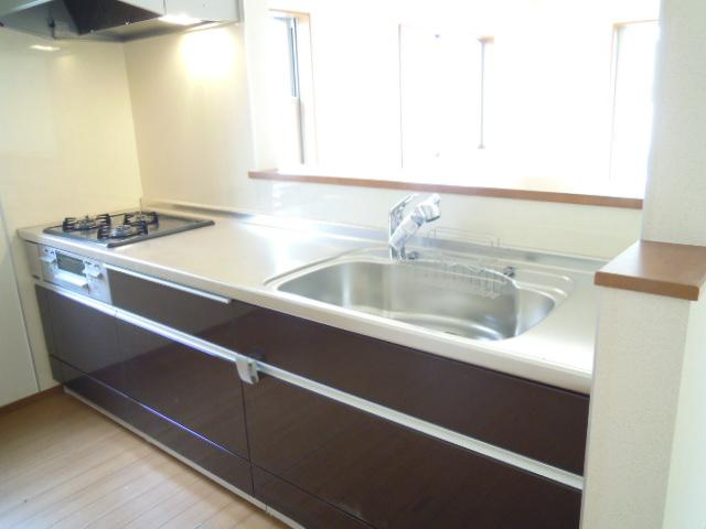 Same specifications photo (kitchen).  ☆ Face-to-face kitchen ☆ Three-necked stove ☆   ※ In fact the different. 