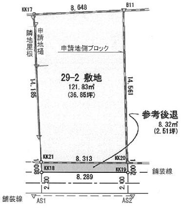 Compartment figure. Land price 8.9 million yen, Land area 137 sq m